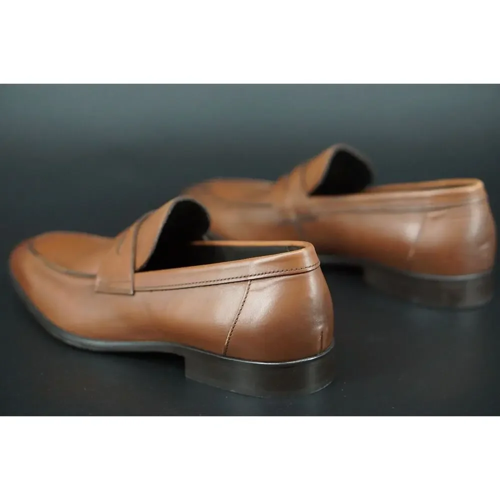 To Boot New York Brown Leather Nova Brown Leather Penny loafers Size 9 Men's